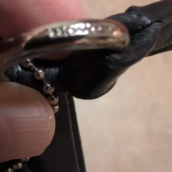 Coach Sig. Varsity Blue Leather Crossbody Bag - Picture 5 of 7